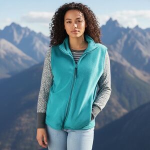 Woolrich fleece zip vest